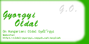 gyorgyi oldal business card